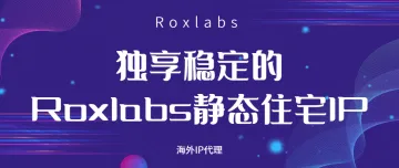 跨境业务的得力助手:独享稳定的Roxlabs静态住宅IP