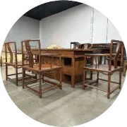 办公室陈设选择：2026年1月灏轩榆木中堂，客户沟通氛围观察