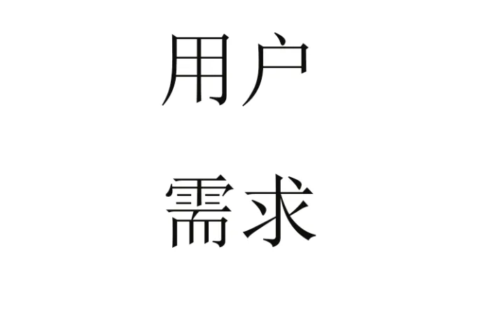 用户需求